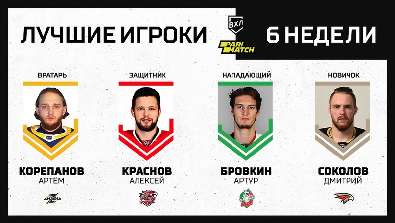 Алексей Краснов - лучший защитник шестой недели ВХЛ